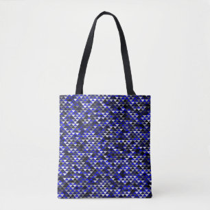 Half and Half Diamonds Medium Tote Bag