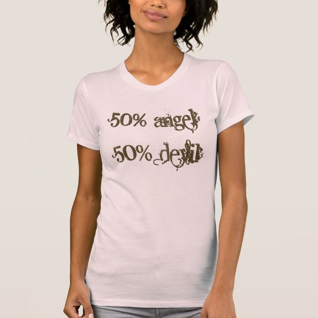 Half Angel Half Devil T Shirt (Front)