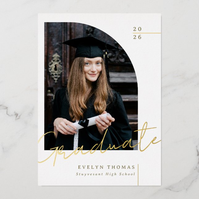 Half arch elegant modern graduation (Front)