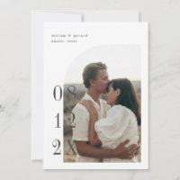 Half arched photo with large date