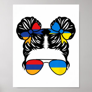 Half Armenian Half Ukrainian Girl Armenia Kids Her Poster