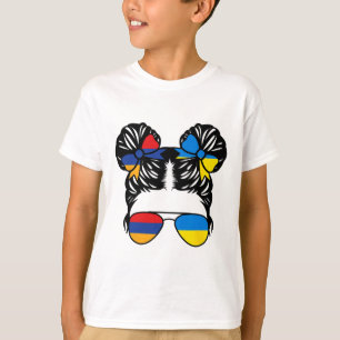 Half Armenian Half Ukrainian Girl Armenia Kids Her T-Shirt