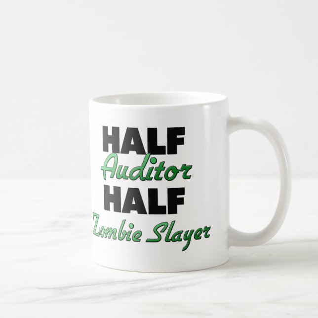 Half Auditor Half Zombie Slayer Coffee Mug (Right)