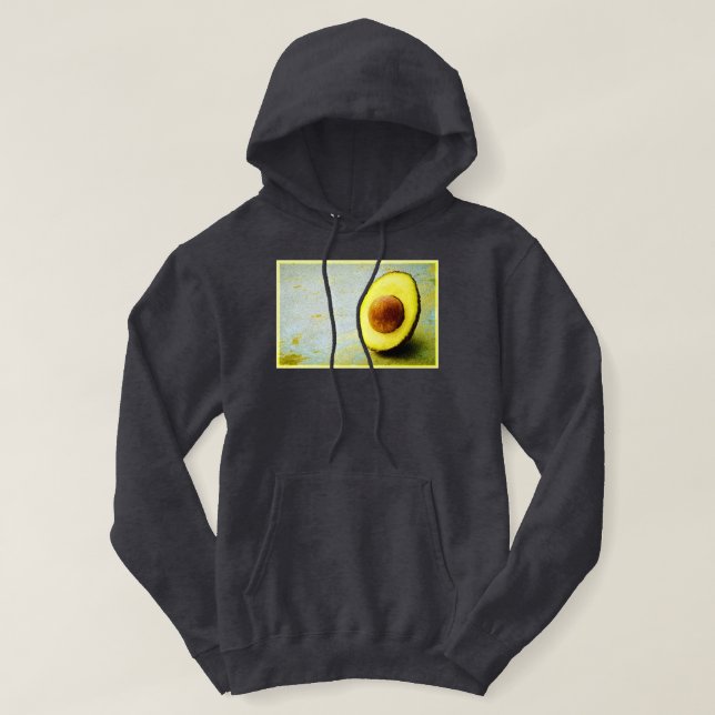 "Half Avocado" Cute Photo. Buy Now Hoodie (Design Front)