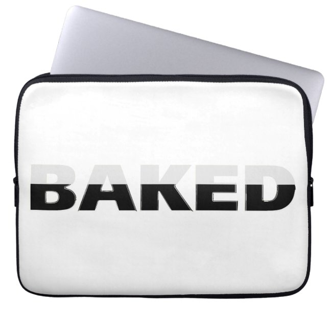 Half Baked Design Laptop Sleeve (Front)