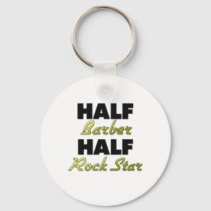 Half Barber Half Rock Star Key Ring