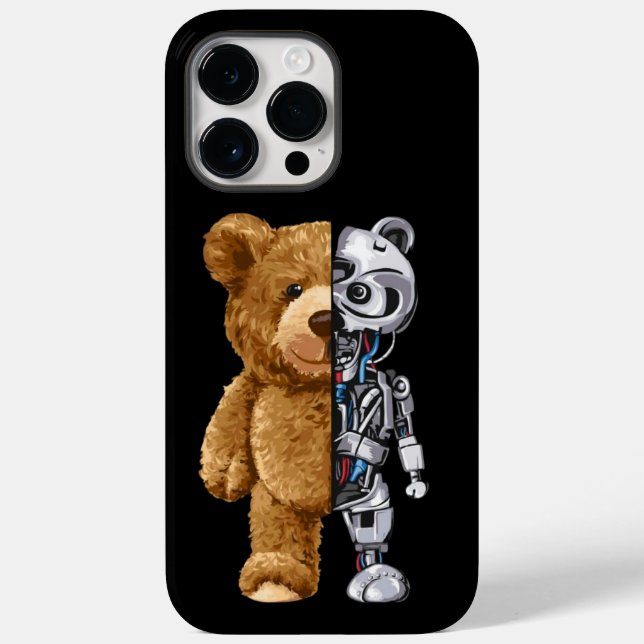 Half Bear Half Robot Case-Mate iPhone Case (Back)