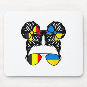Half Belgian Half Ukrainian Girl Belgium Kids Heri Mouse Mat