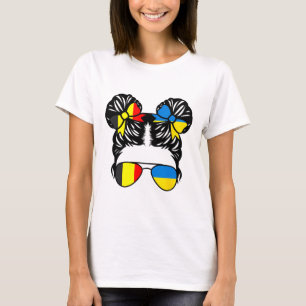 Half Belgian Half Ukrainian Girl Belgium Kids Heri T-Shirt