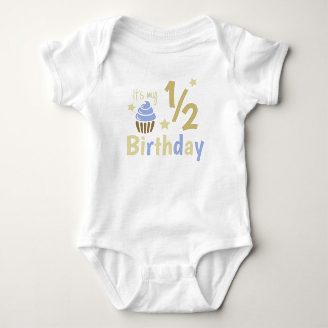 Half Birthday Baby Bodysuit (Front)