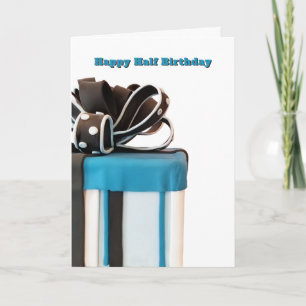 Half Birthday Cake Card