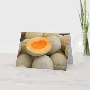Half Birthday musk melons Card