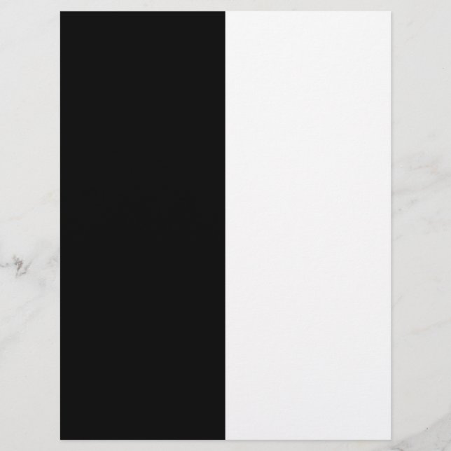 Half Black And Half White Middle Customise This (Front)