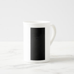 Half Black And Half White Middle Customise This Bone China Mug