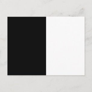 Half Black And Half White Middle Customise This Postcard