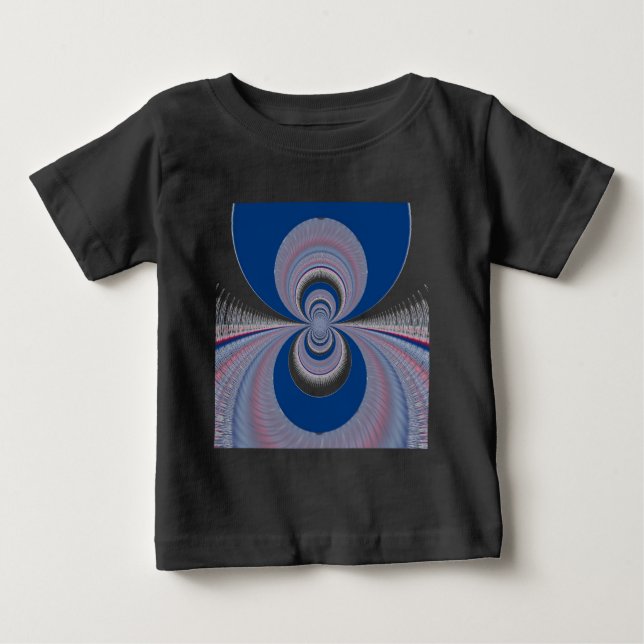 Half Blue Baby T-Shirt (Front)