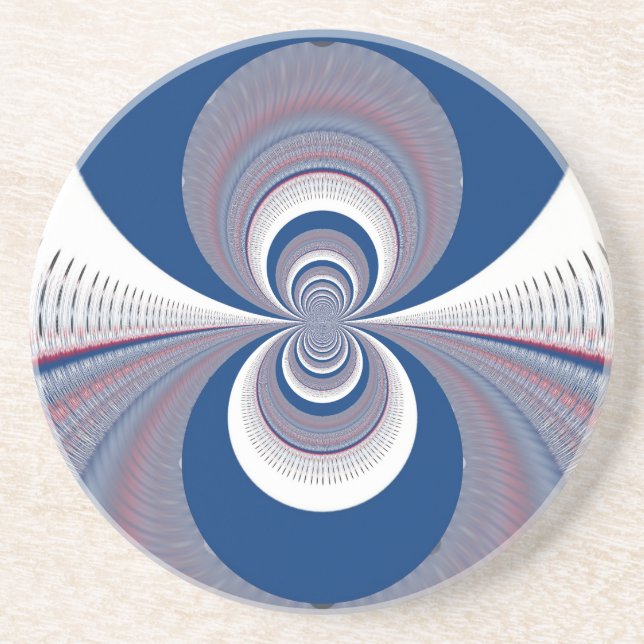 Half Blue Coaster (Front)