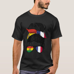 Half Bolivian Half French Roots Bolivia And France T-Shirt