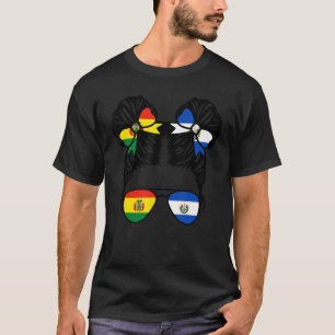 Half Bolivian Half Salvadoran Girl Bolivia Kids T-Shirt