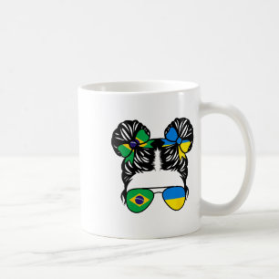 Half Brazilian Half Ukrainian Girl Brazil Kids Coffee Mug
