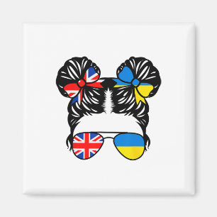 Half British Half Ukrainian Girl British Kids Heri Magnet