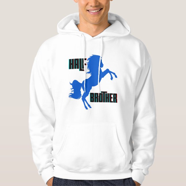 Half Brother Horse Rearing Hoodie (Front)
