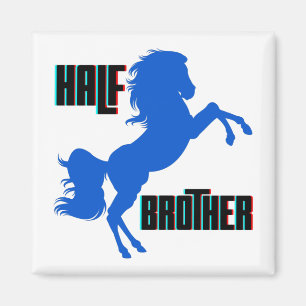 Half Brother Horse Rearing Magnet