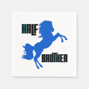 Half Brother Horse Rearing Napkin