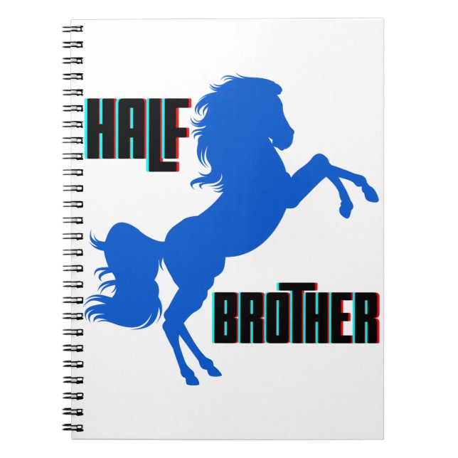Half Brother Horse Rearing Notebook (Front)