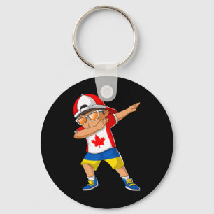 Half Canadian Half Ukrainian Boy Canada Ukraine Fl Key Ring