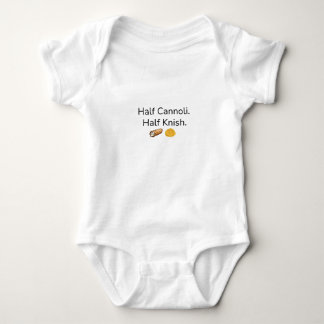 Half Cannoli. Half Knish baby bodysuit