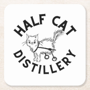 Half Cat Coaster
