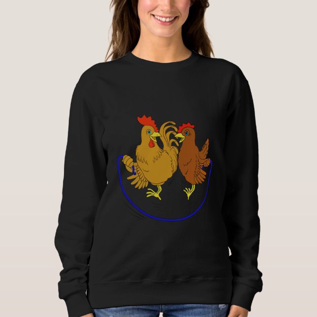 Half chicken jump rope   sweatshirt (Front)
