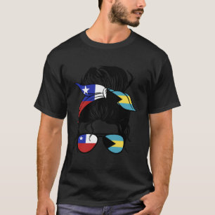 Half Chilean Half Bahamian Mix Chile And Bahamas R T-Shirt