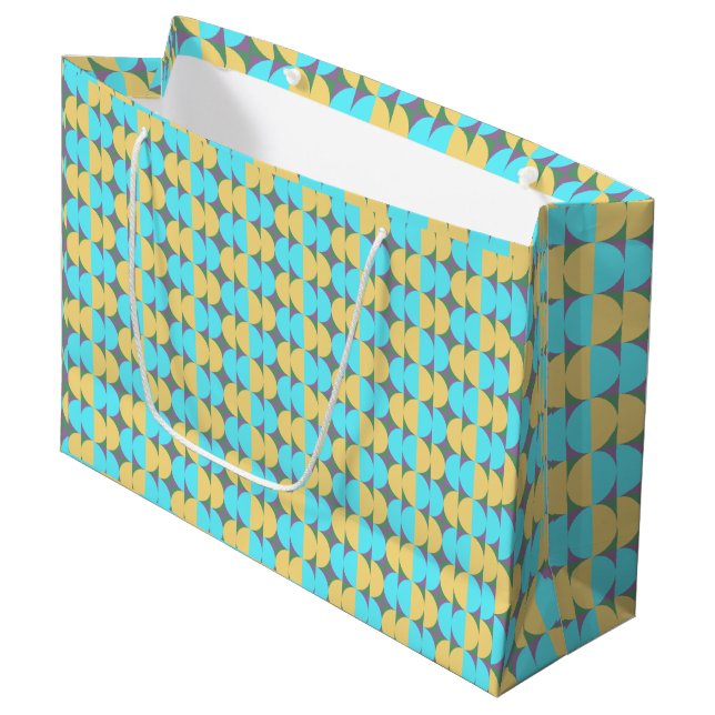 Half Circles Large Gift Bag (Front Angled)