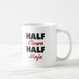 Half Clown Half Ninja Coffee Mug