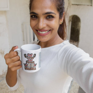 ☕️Half Coffee, 💕Half Human, All Mama🍎 Coffee Mug