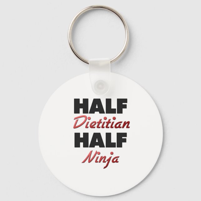 Half Dietician Half Ninja Key Ring (Front)