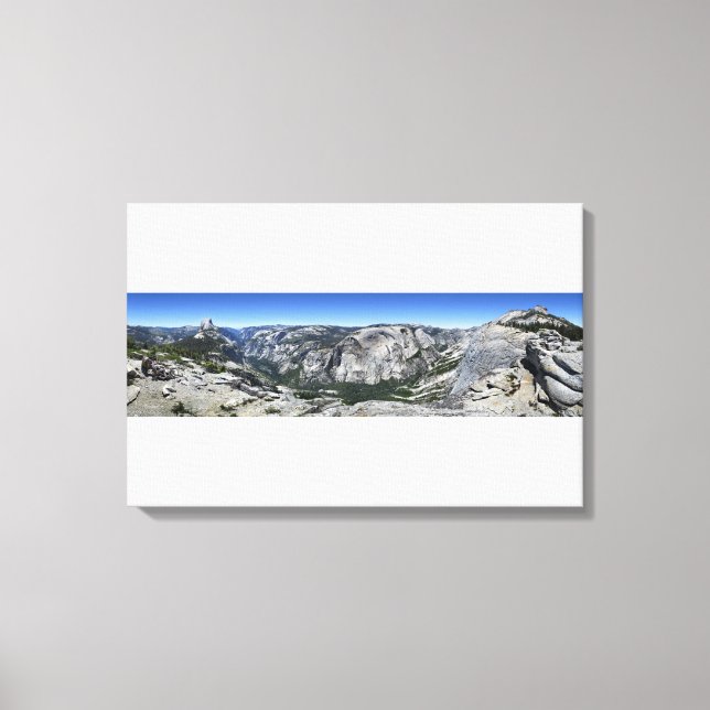 Half Dome and Yosemite Valley - Yosemite Canvas Print (Front)