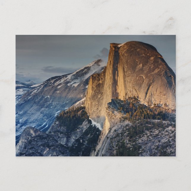 Half Dome at Sunset Postcard (Front)