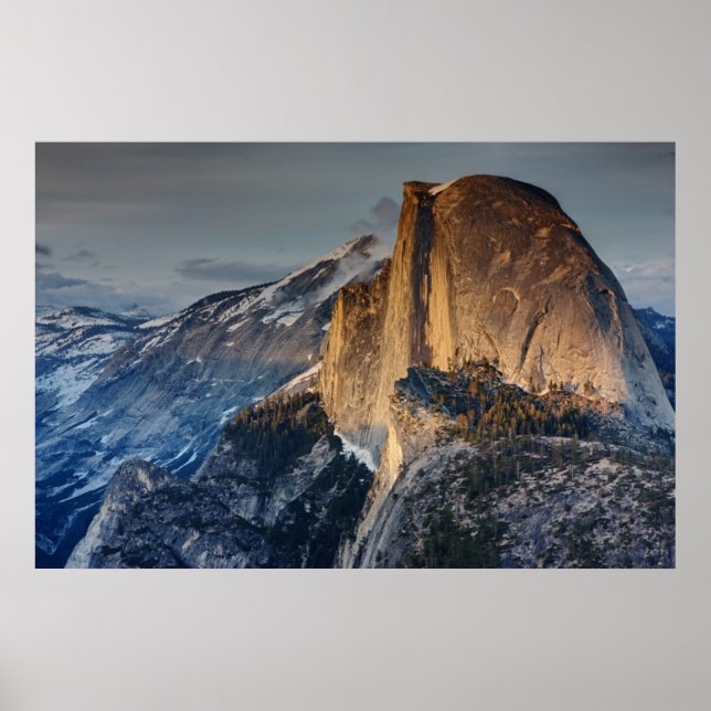 Half Dome at Sunset Poster (Front)