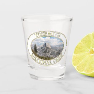 Half Dome at Yosemite National Park in California Shot Glass