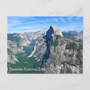 Half Dome from Glacier Point, Yosemite, CA Postcar Postcard