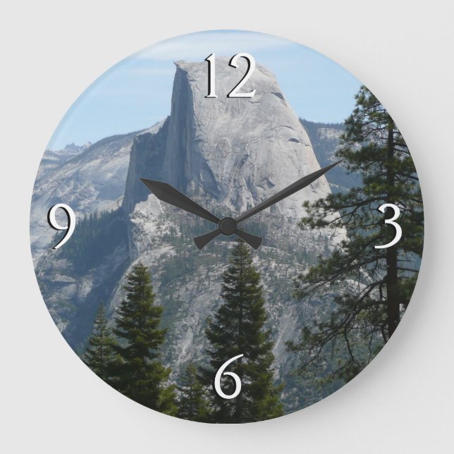 Half Dome from Panorama Trail I Large Clock (Front)