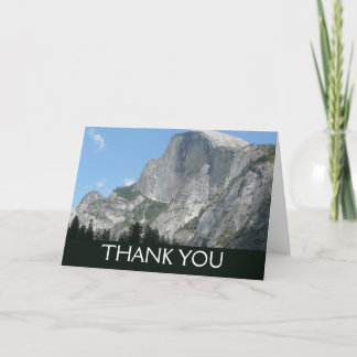 Half Dome from the Side in Yosemite National Park Thank You Card