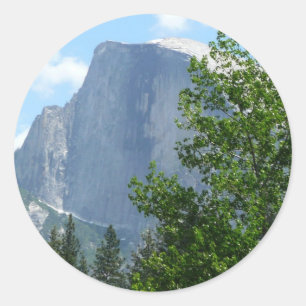 Half Dome in Summer from Yosemite National Park Classic Round Sticker