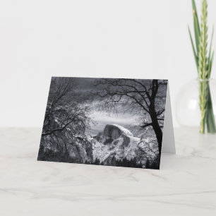 Half Dome in Winter Mr. Yosemite Valley Card