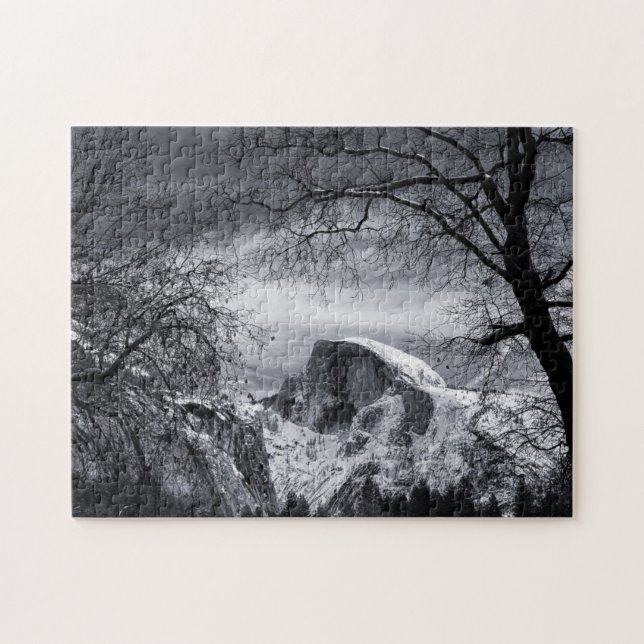 Half Dome in Winter | Yosemite Valley Jigsaw Puzzle (Horizontal)