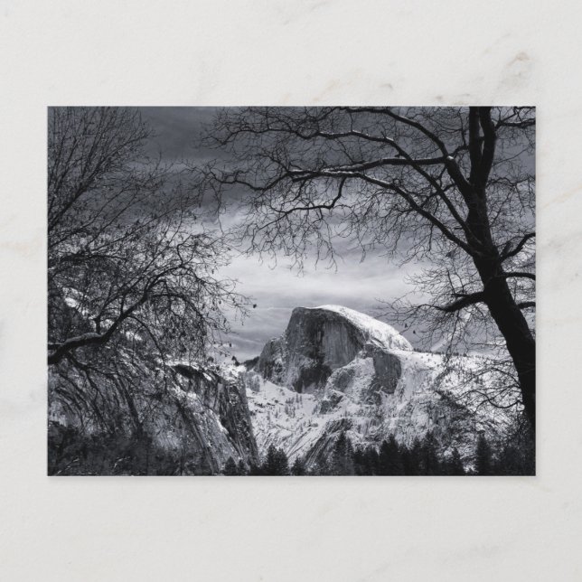 Half Dome in Winter | Yosemite Valley Postcard (Front)