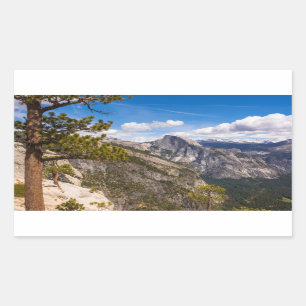 Half Dome landscape, California Rectangular Sticker